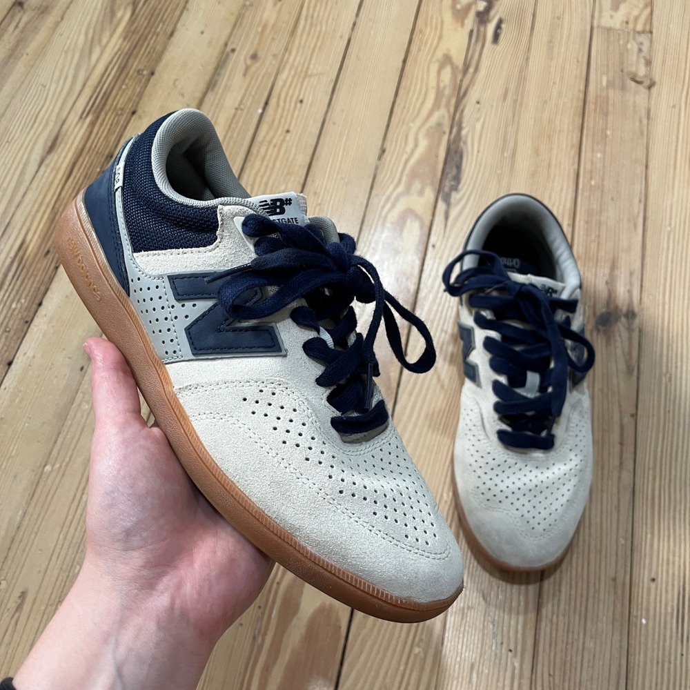 New Balance Numeric 508 Mens 8 Cream Navy Brandon Westgate Skate Shoes NM508BWT